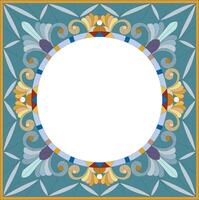 frame and border of vintage luxury corner design vector