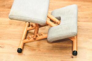 Orthopedic massage chair for posture correction. photo