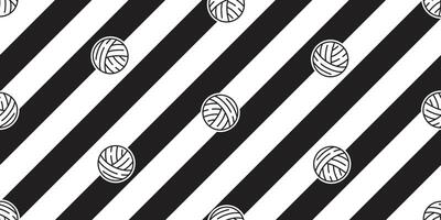 yarn ball seamless pattern striped balls of yarn knitting needles cat toy repeat wallpaper tile background cartoon isolated illustration design vector