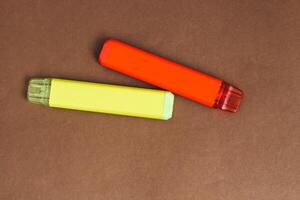 Nicotine disposable electronic cigarette, replacing cigarettes with tobacco. photo