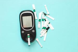 A gadget for measuring blood sugar for diabetics. photo