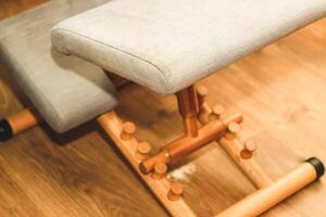Orthopedic massage chair for posture correction. photo