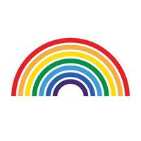 arco iris icono logo lloviendo lgbt orgullo cielo símbolo dibujos animados personaje garabatear ilustración diseño vector