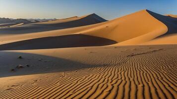 Majestic sand desert landscape and background stock photo image