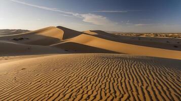 Majestic sand desert landscape and background stock photo image