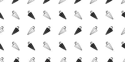 umbrella seamless pattern rain isolated cartoon tile wallpaper repeat background doodle illustration design vector