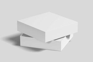 Realistic Gift Box Packaging Illustration for Mockup. 3D Render. photo