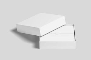 Realistic Gift Box Packaging Illustration for Mockup. 3D Render. photo