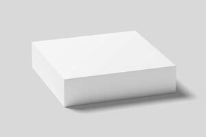 Realistic Gift Box Packaging Illustration for Mockup. 3D Render. photo