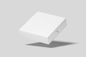 Realistic Sliding Gift Box Illustration for Mockup. 3D Render. photo