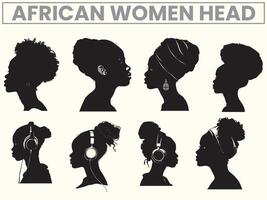 African American Women in a Head for Juneteenth Freedom Day vector