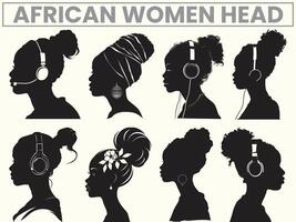 African American Women in a Head for Juneteenth Freedom Day vector