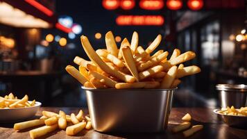 delicious tasty fries photo