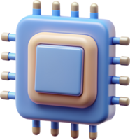 microchip, chip, processor, cpu, technology, ai, artificial intelligence, computer, electronics, digital, circuit, data, network, icon, symbol, 3d, minimal, design, graphic, simple, abstract png