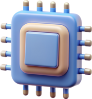 microchip, chip, processor, cpu, technology, ai, artificial intelligence, computer, electronics, digital, circuit, data, network, icon, symbol, 3d, minimal, design, graphic, simple, abstract png