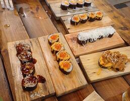 A Delectable Array of Gourmet Sushi photo