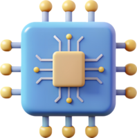 circuit, conseil, icône, 3d, minimal, simple, technologie, ai, artificiel, intelligence, ordinateur, numérique, électronique, réseau, données, système, traitement, ébrécher, puce électronique, matériel, logiciel, futur png