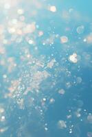 Sparkle ice overlay blue glittering vertical background . High quality photo