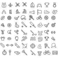 Sports icon set. Shapes Sports, Sports icon collection, Active lifestyle people and icon set, runners active lifestyle icons. vector