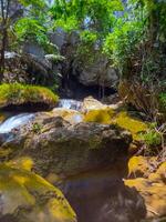 A gorgeous waterfall captured in long exposure, Thailand. photo