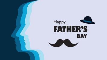 Happy Father's Day background design. vector