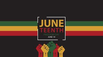 Juneteenth Freedom Day Abstract Background Design. vector