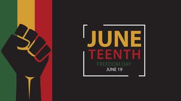 Juneteenth Freedom Day Abstract Background Design. vector