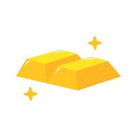 Gold bar illustration perfect for financial concepts, business presentations, and gold bar themed graphics vector