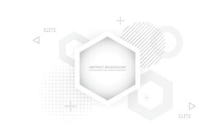 white background.minimal concept.geometric haxagon. vector