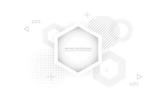 white background.minimal concept.geometric haxagon. vector