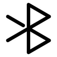 bluetooth symbol, simple icon quality interface vector
