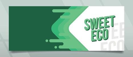 Sweey Eco Banner Design vector