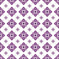 Thai classical diamond-shaped flower repeated geometric pattern, continuous background designed for fabric and textile, wallpaper, wrapping paper, and other printings. vector