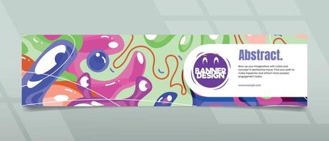 Creative Banner Design with modern and abstract concept for promotions vector