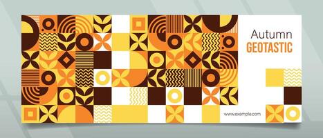 Geotastic Autumn Banner Design vector