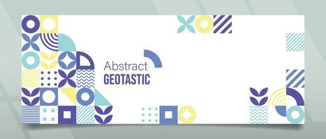 Geotastic Lavender Whitespace Banner Design vector