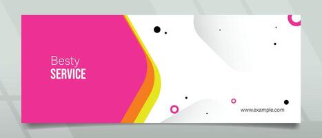 Abstract Besty Service Banner Design vector
