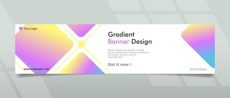 Creative Banner Design with modern and abstract concept for promotions vector