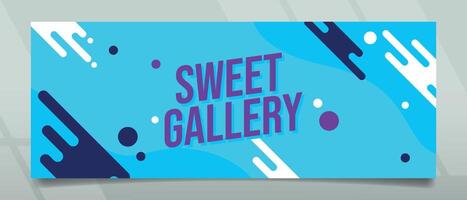 Sweet Gallery Banner Design vector