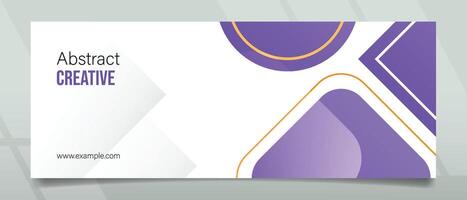 Abstract Creative White Space Banner Design vector