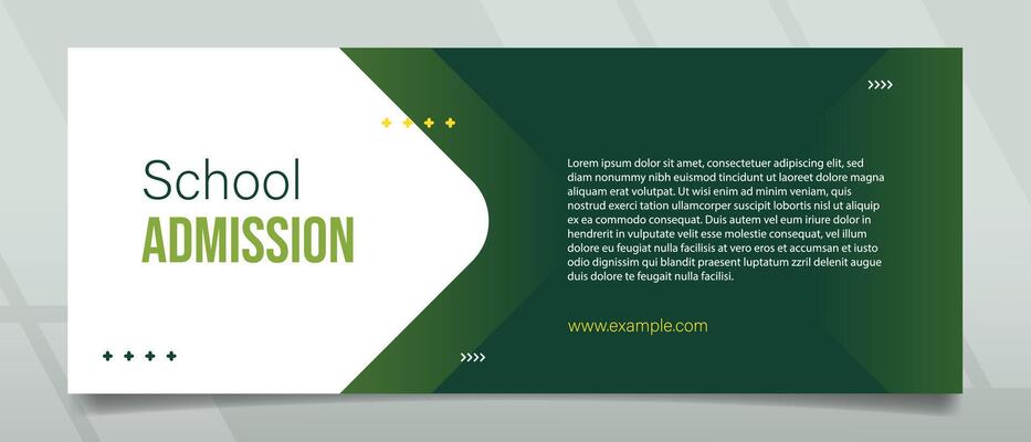 School Admission Simple Style Banner Design