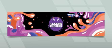 Creative Banner Design with modern and abstract concept for promotions vector