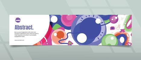 Creative Banner Design with modern and abstract concept for promotions vector