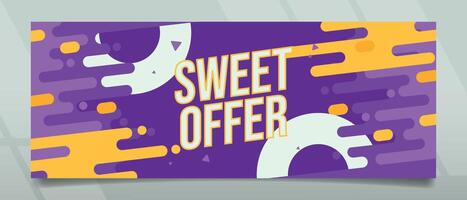 Sweet Offer Banner Design vector