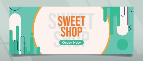 Sweer Shop Banner Design vector