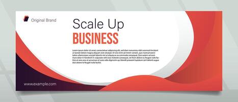 Scale Up Business Banner Design vector