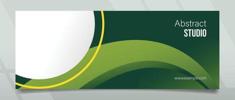 Abstract Studio Modern Style Banner Design vector