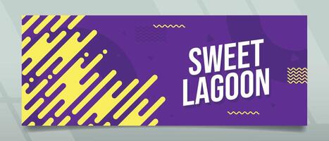 Sweet Lagoon Banner Design vector