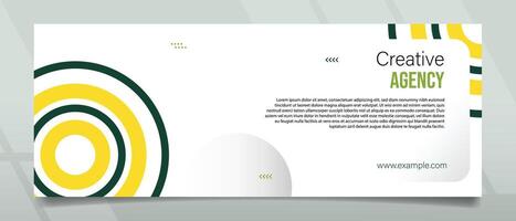 Creative Agency Modern Minimalist Banner Design vector