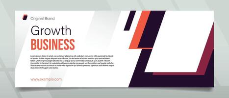 Growth Business Banner Design vector